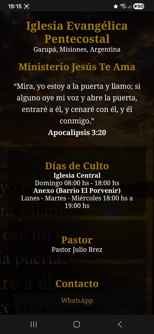 I E P  MINISTERIO "JESÚS TE AMA".
